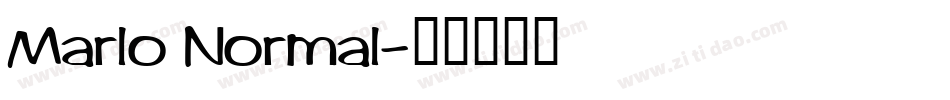 Marlo Normal字体转换
